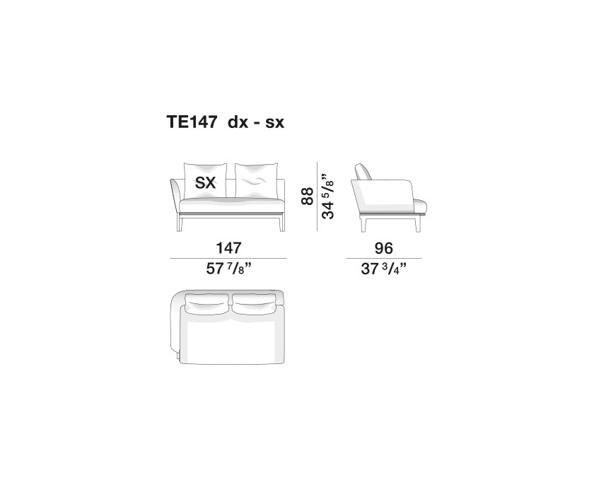 Chelsea sofas - TE147-dx-sx
