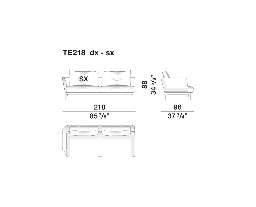 Chelsea sofas - TE218-dx-sx