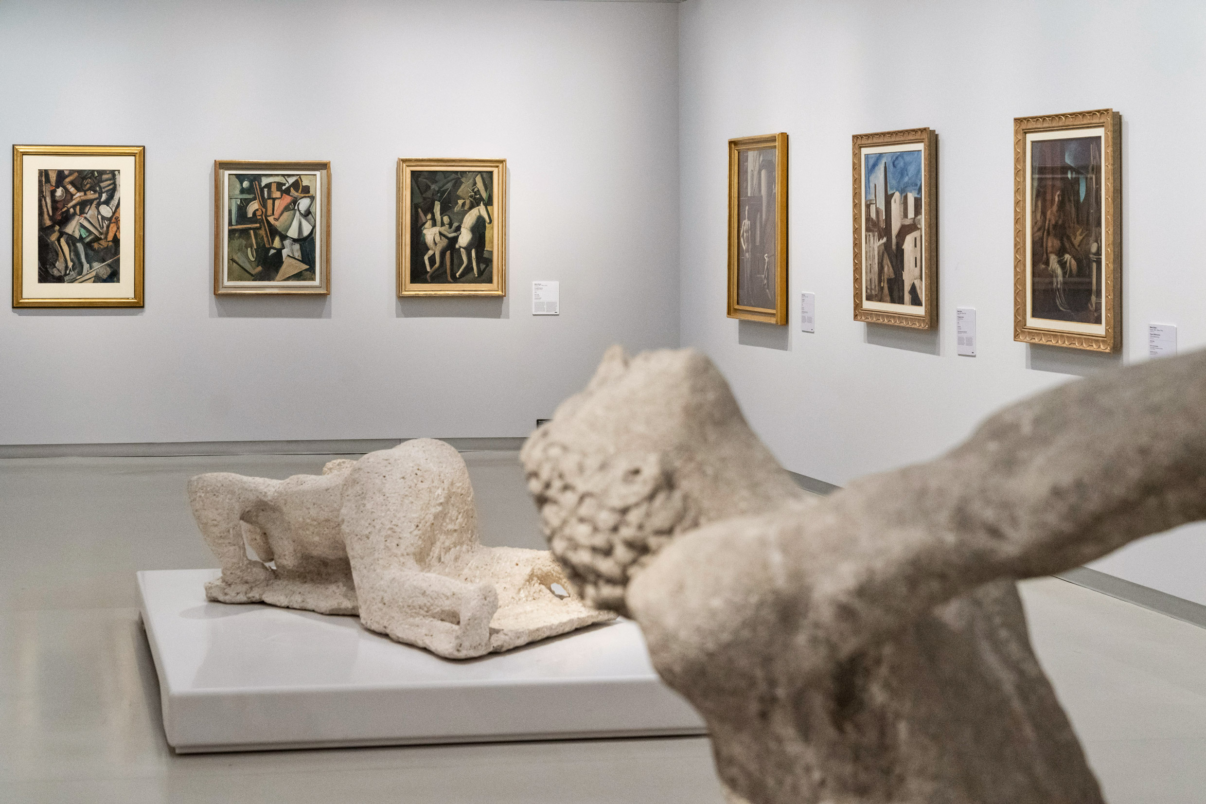 Sala Carlo Carrà, Arturo Martini e Mario Sironi - PH Margherita Gnaccolini