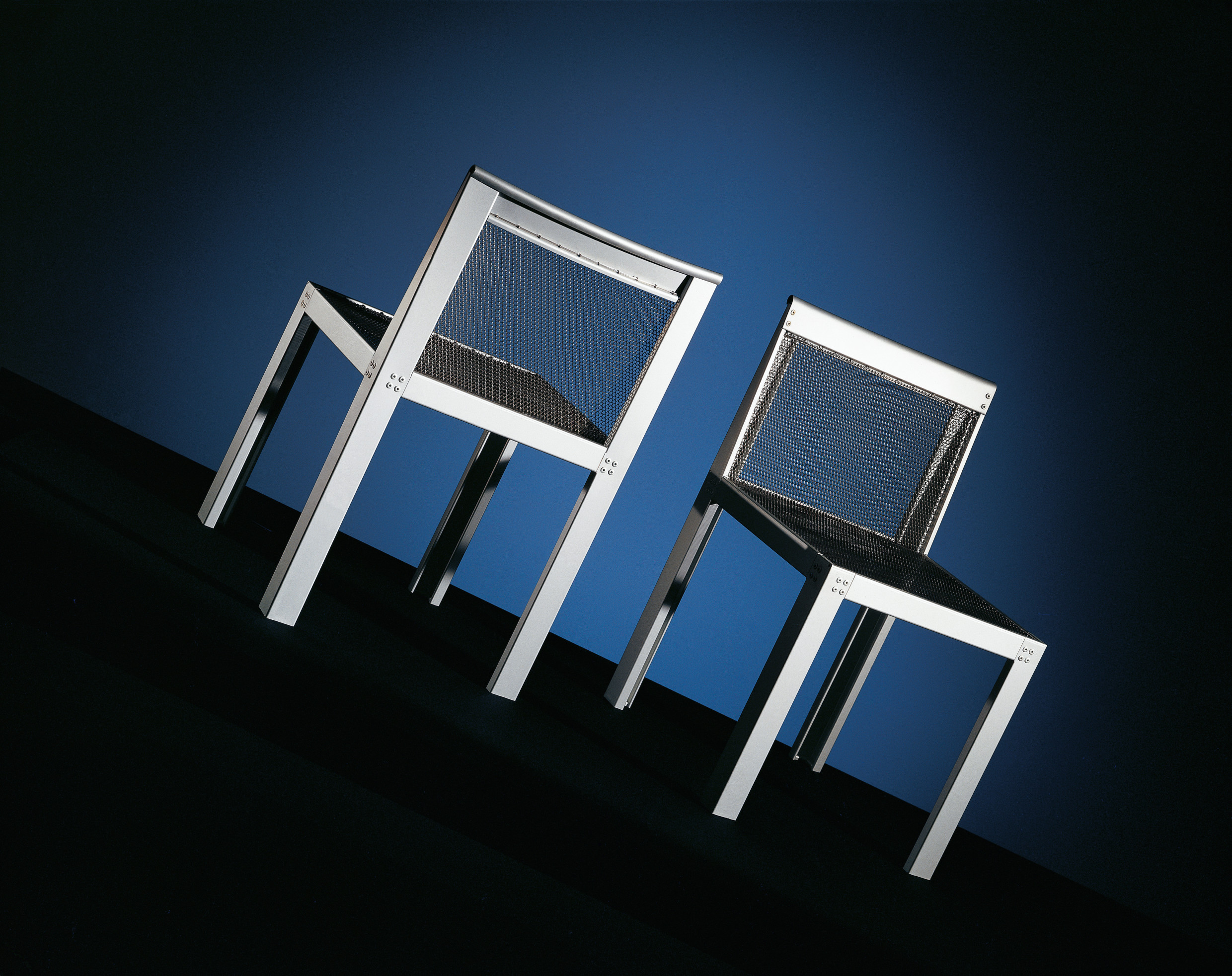 The Teatro Open chair, designed by Aldo Rossi and Luca Meda, photographed by Mario Carrieri