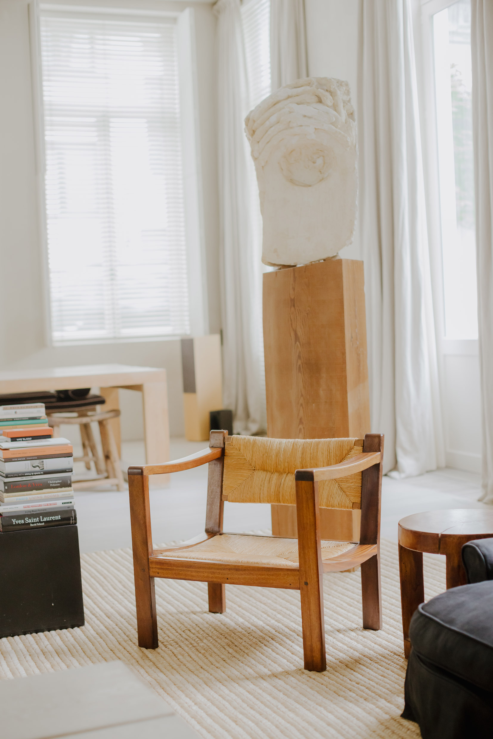 A pair of armchairs by Elizabeth Eyre de Lanux selected by Vincent Van Duysen | Photograph courtesy of Kevin Faingnaert