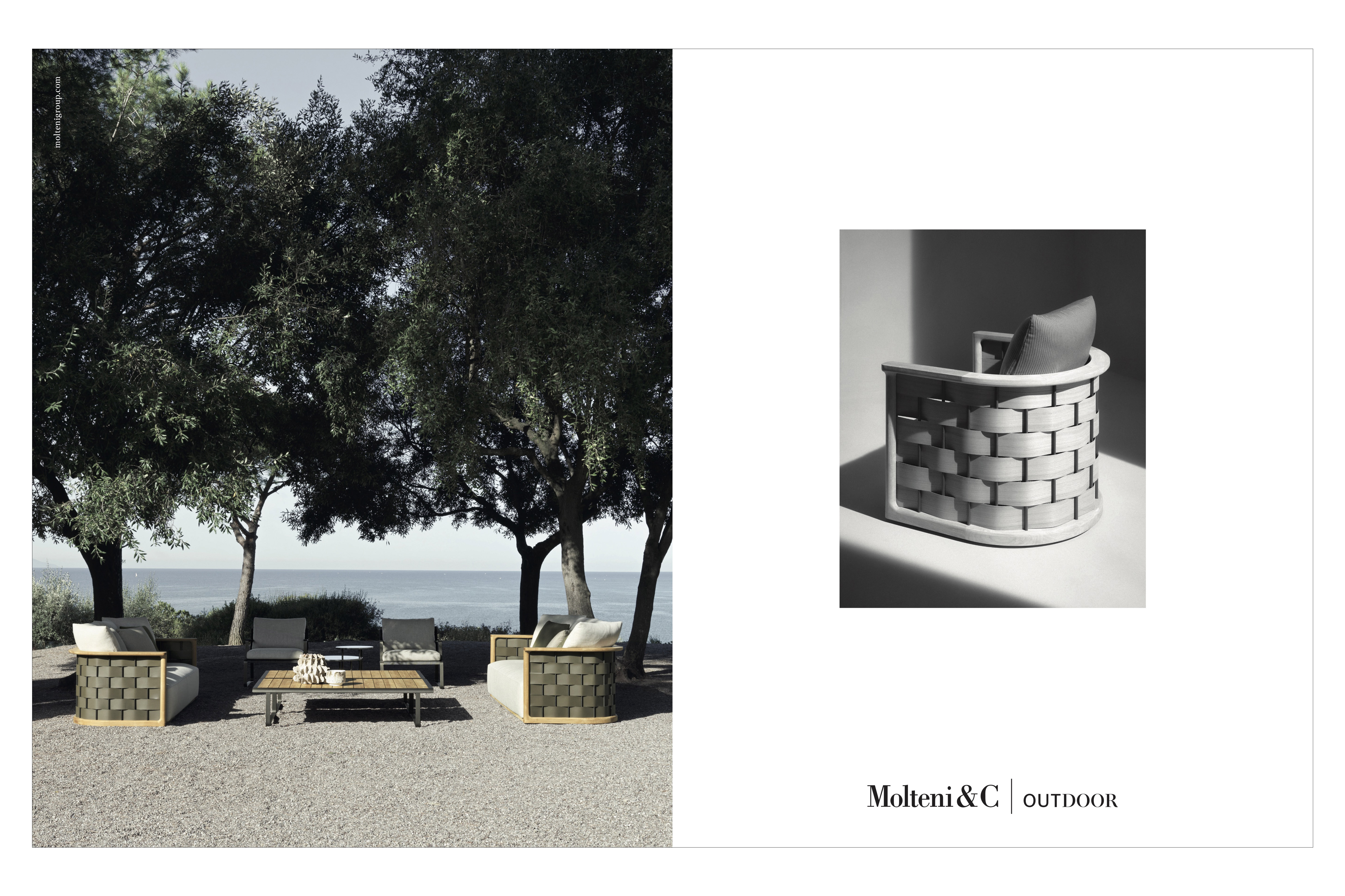 Campagna pubblicitaria Molteni&C dedicata alla collezione outdoor, 2023 - 2024