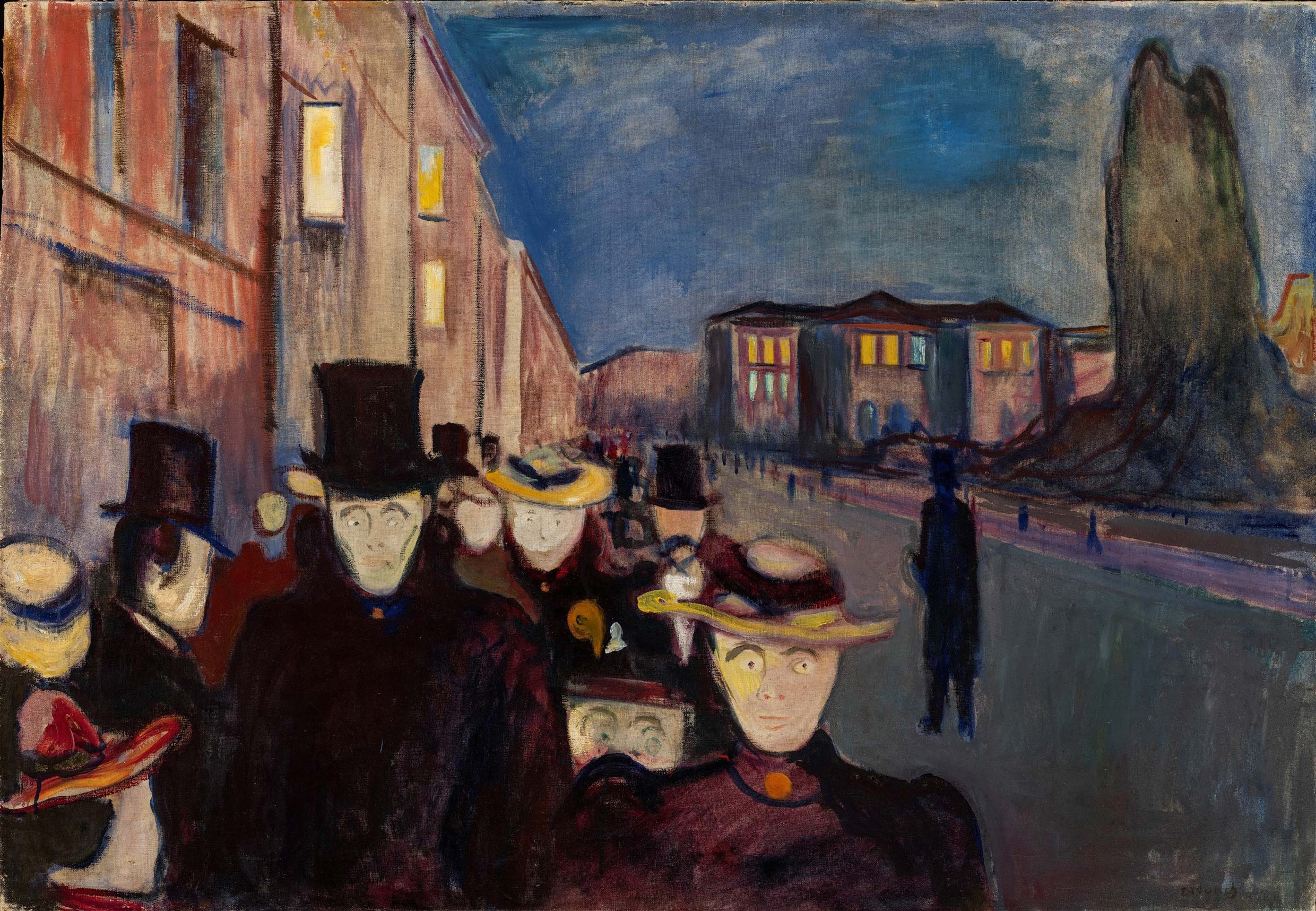 Sera sul viale Karl Johan - Edvard Munch - Credit Dag Foss