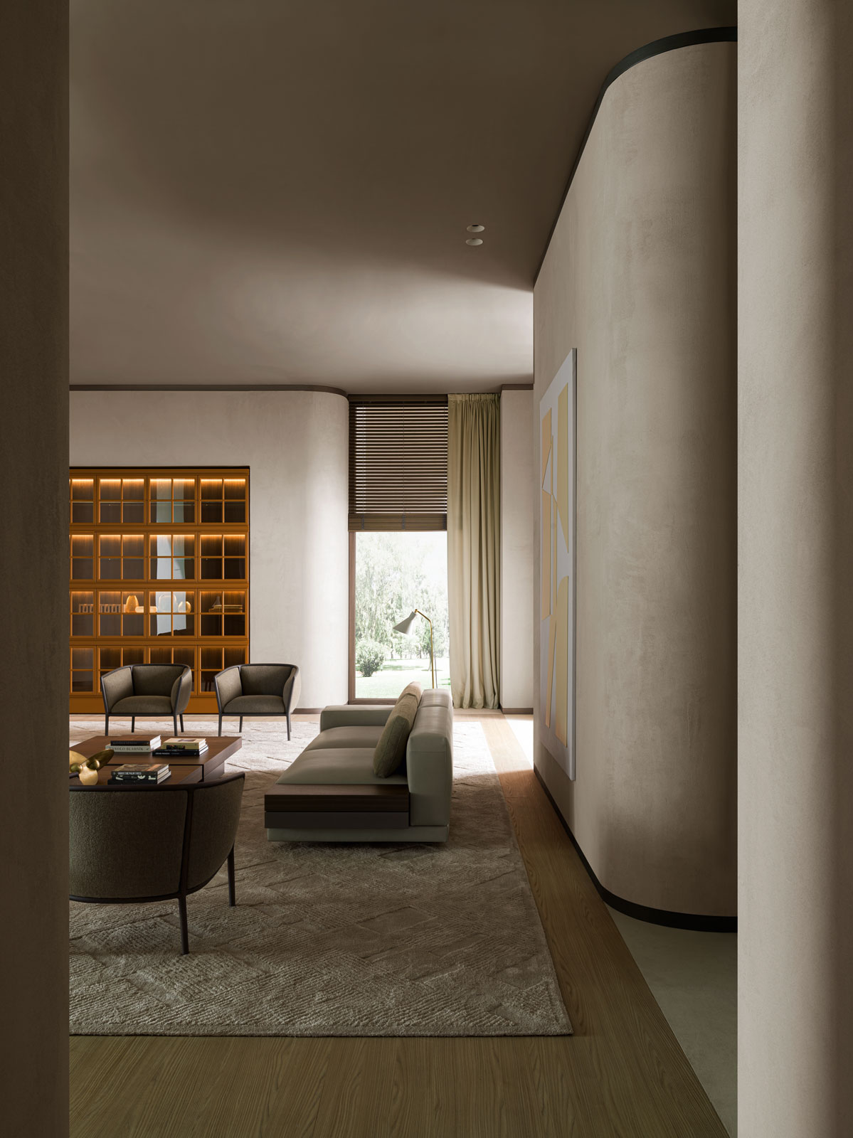 Piroscafo bookcase designed by Aldo Rossi and Luca Meda