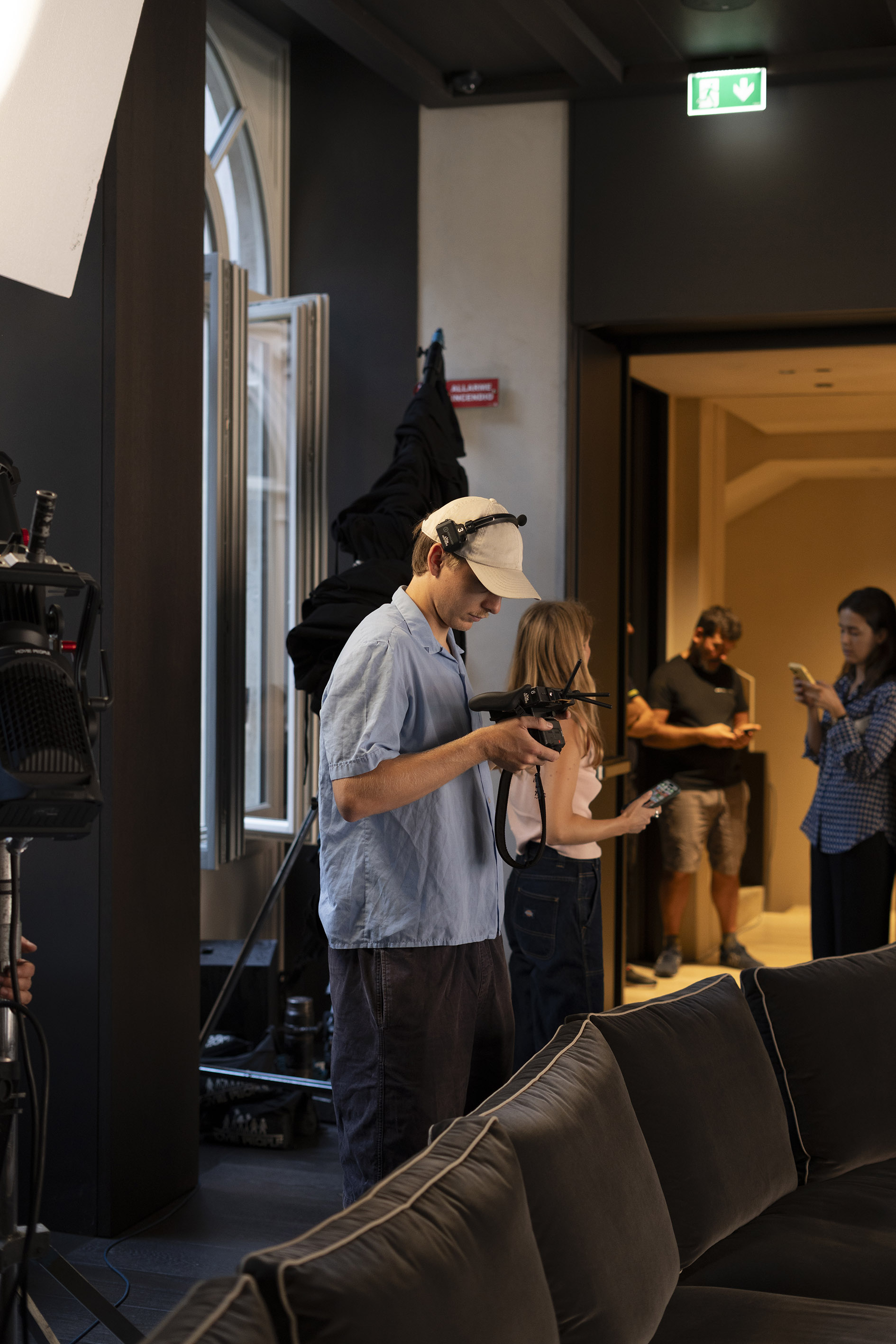 Behind-the-scenes shots from the Geometry of Life film