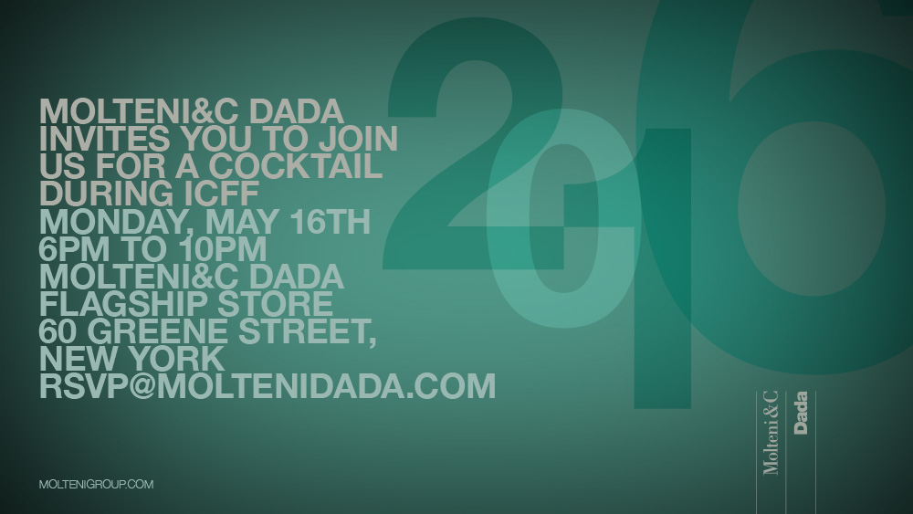 ICFF 2016 Molteni&C | Dada New York Flagship Store