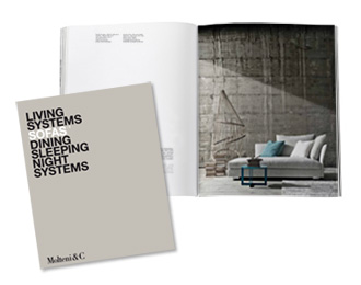 New coordinated graphic design for the Molteni&C catalogues
